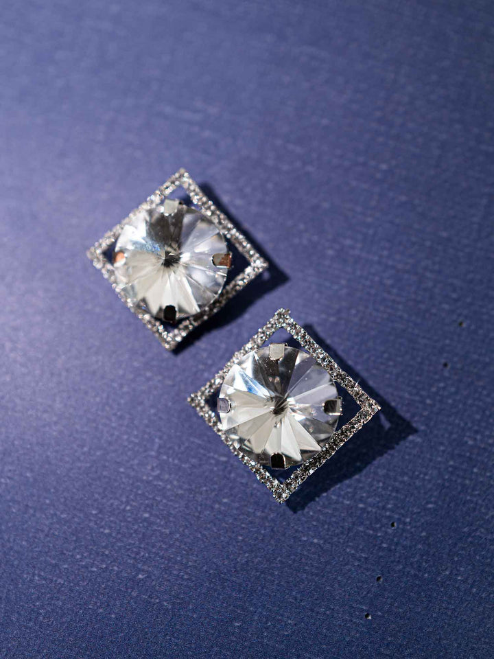 Kyla Crystal Square Earrings