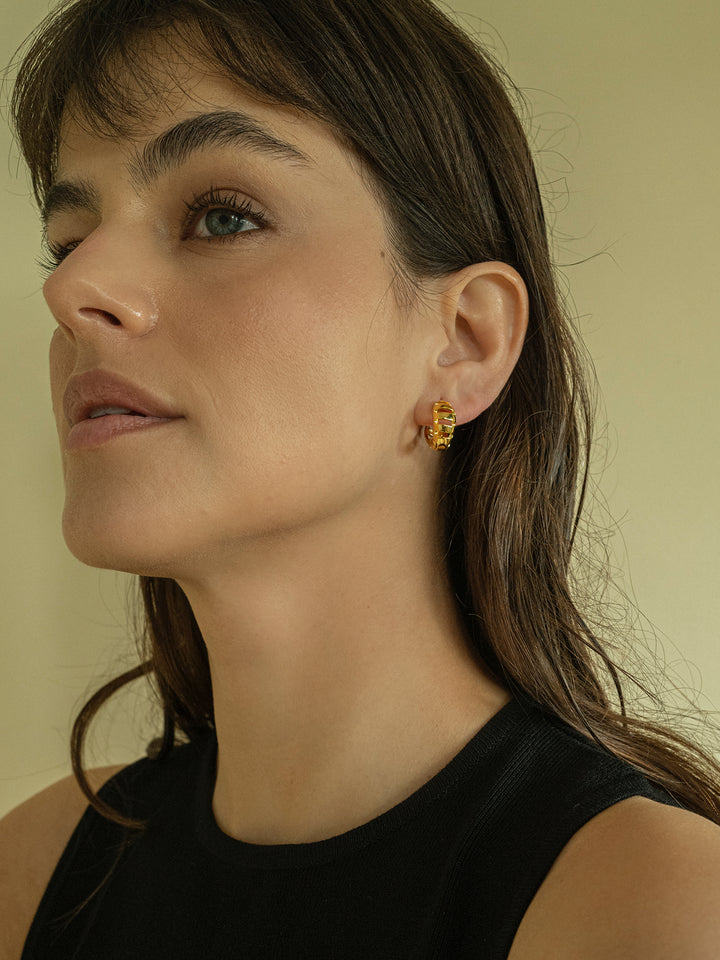 Sweet Heart Hoop Earrings
