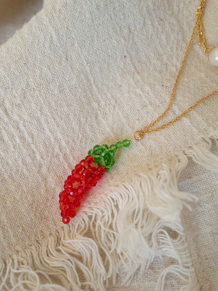 Picante Beaded Necklace