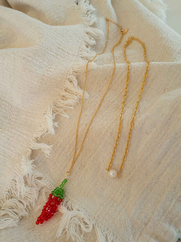 Picante Beaded Necklace