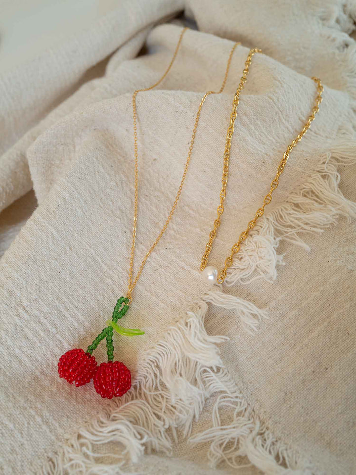 Cereza Cherry Pendant Necklace