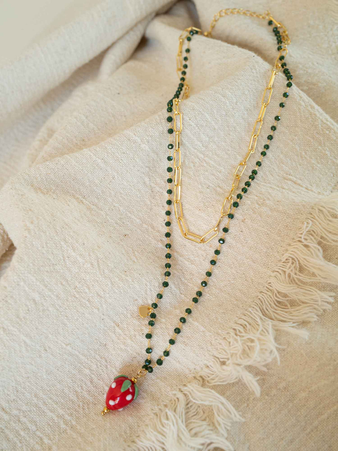 Fresa Strawberry Pendant Necklace