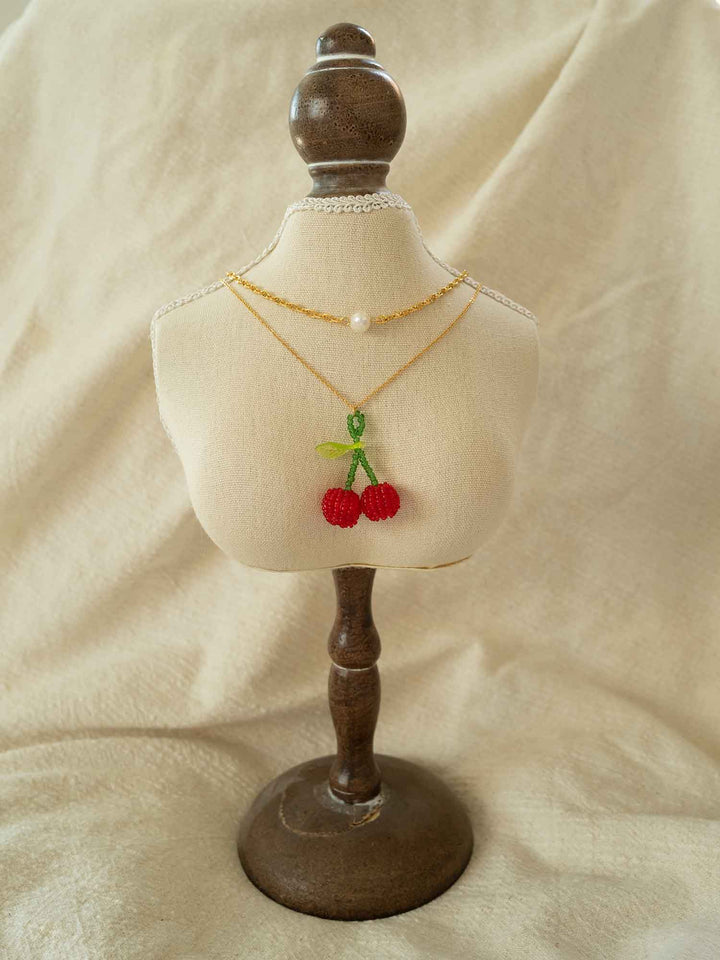 Cereza Cherry Pendant Necklace