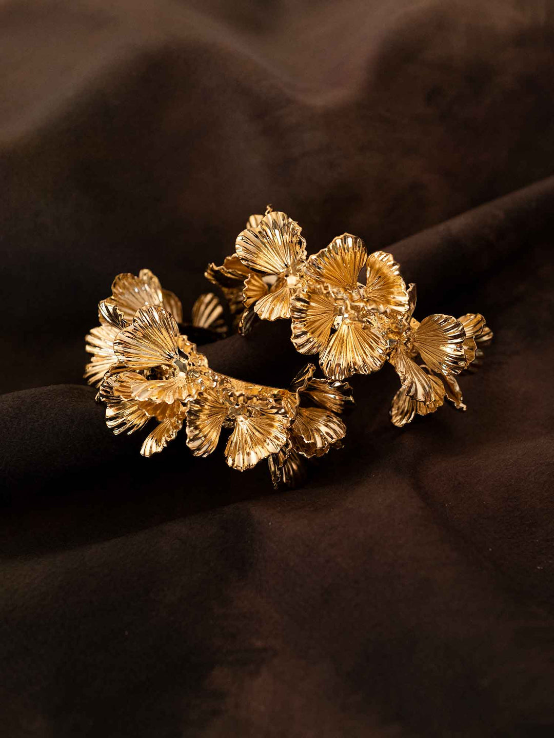Liliosa Floral Hoop Earrings