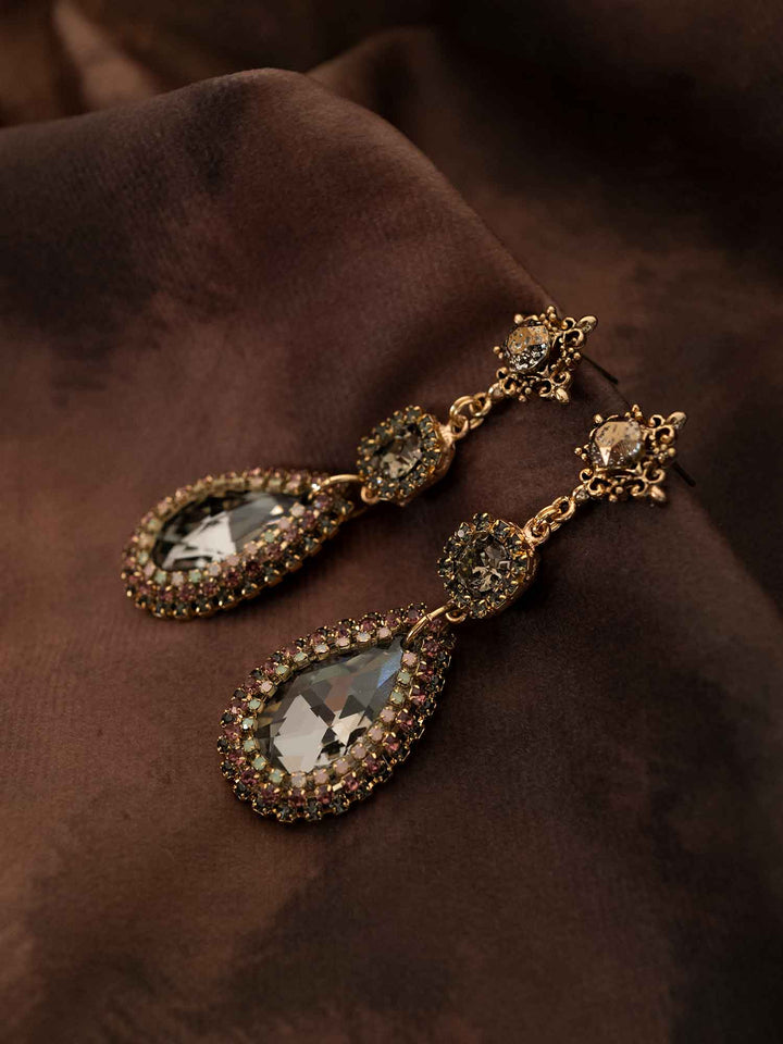 Justine Crystal Teardrop Earrings
