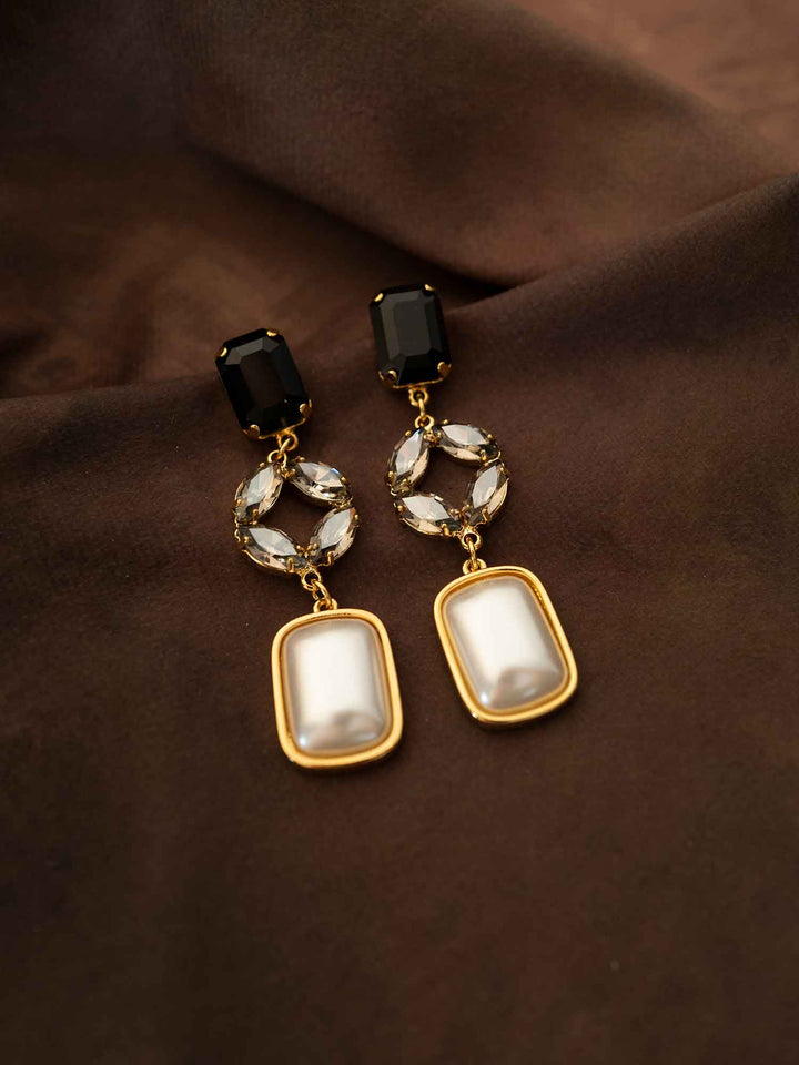 Amara Smoky Quartz Pearl Earrings