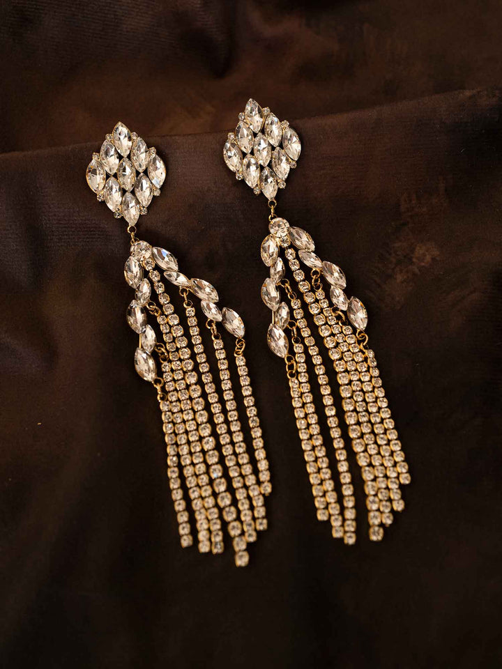 Rochel Crystal Cascade Earrings