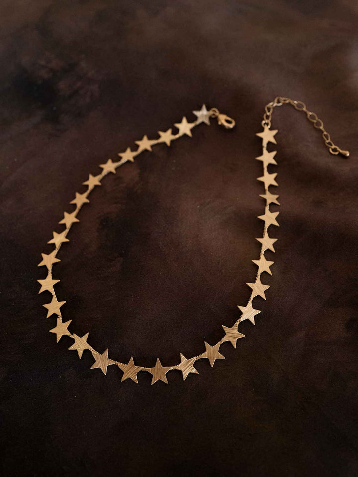 Shimmering Star Choker Necklace