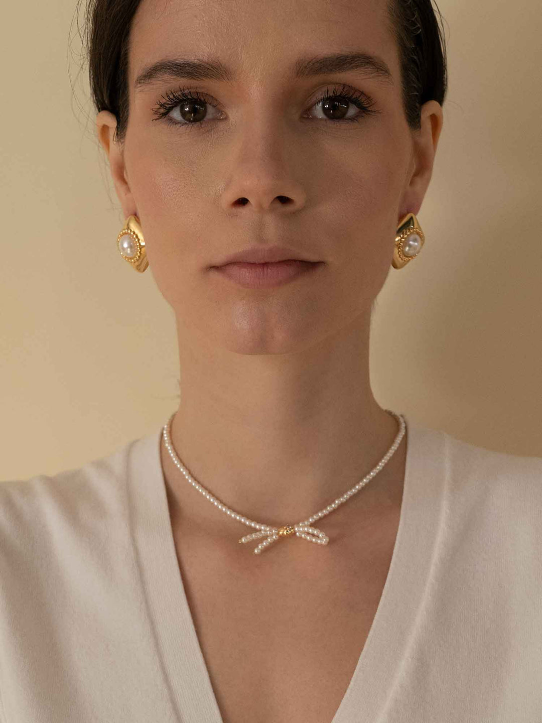 Melina Earrings Pearl