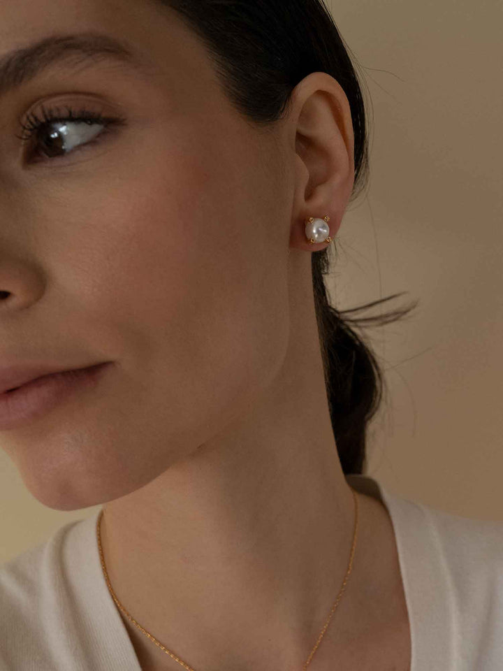 Nuala Earrings Pearl