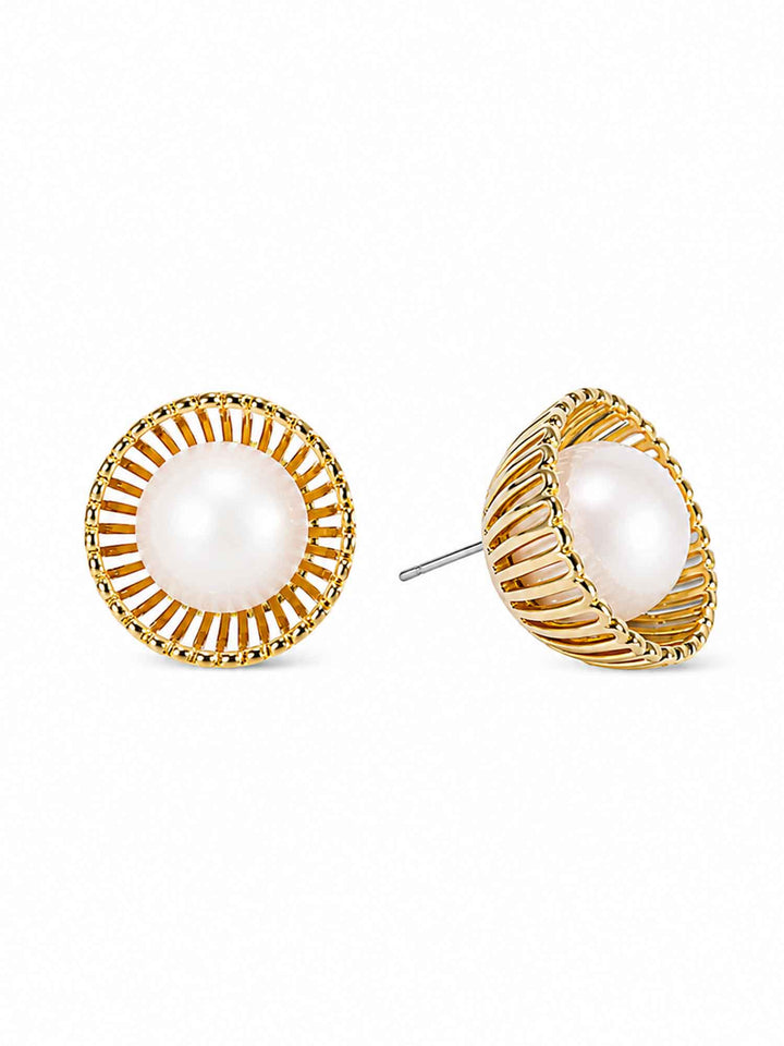 Liora Pearl Encased Stud Earrings