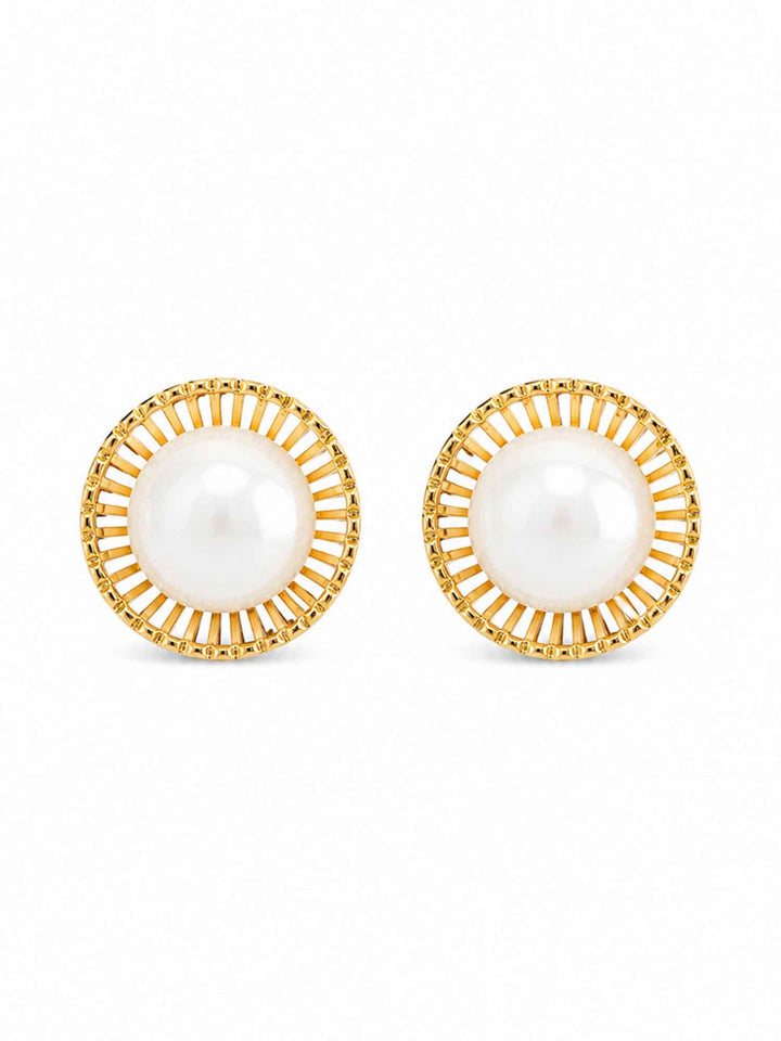 Liora Pearl Encased Stud Earrings