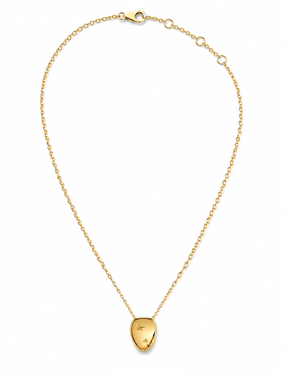 Mabyn pendant necklace with etched starburst details
