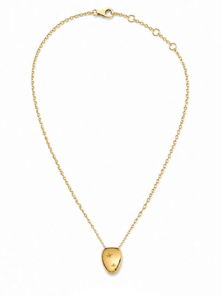 Mabyn pendant necklace with etched starburst details