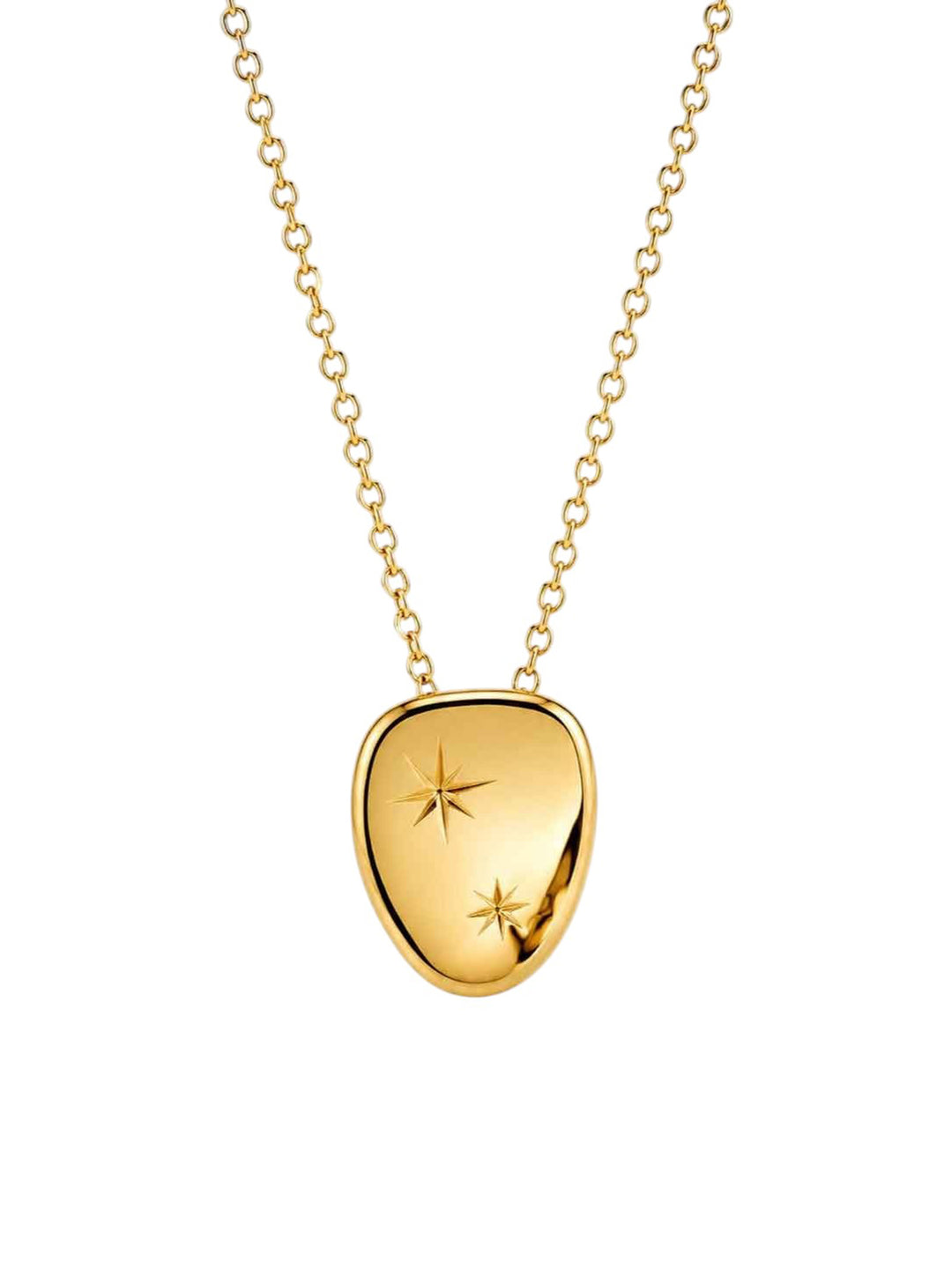 Mabyn pendant necklace with etched starburst details