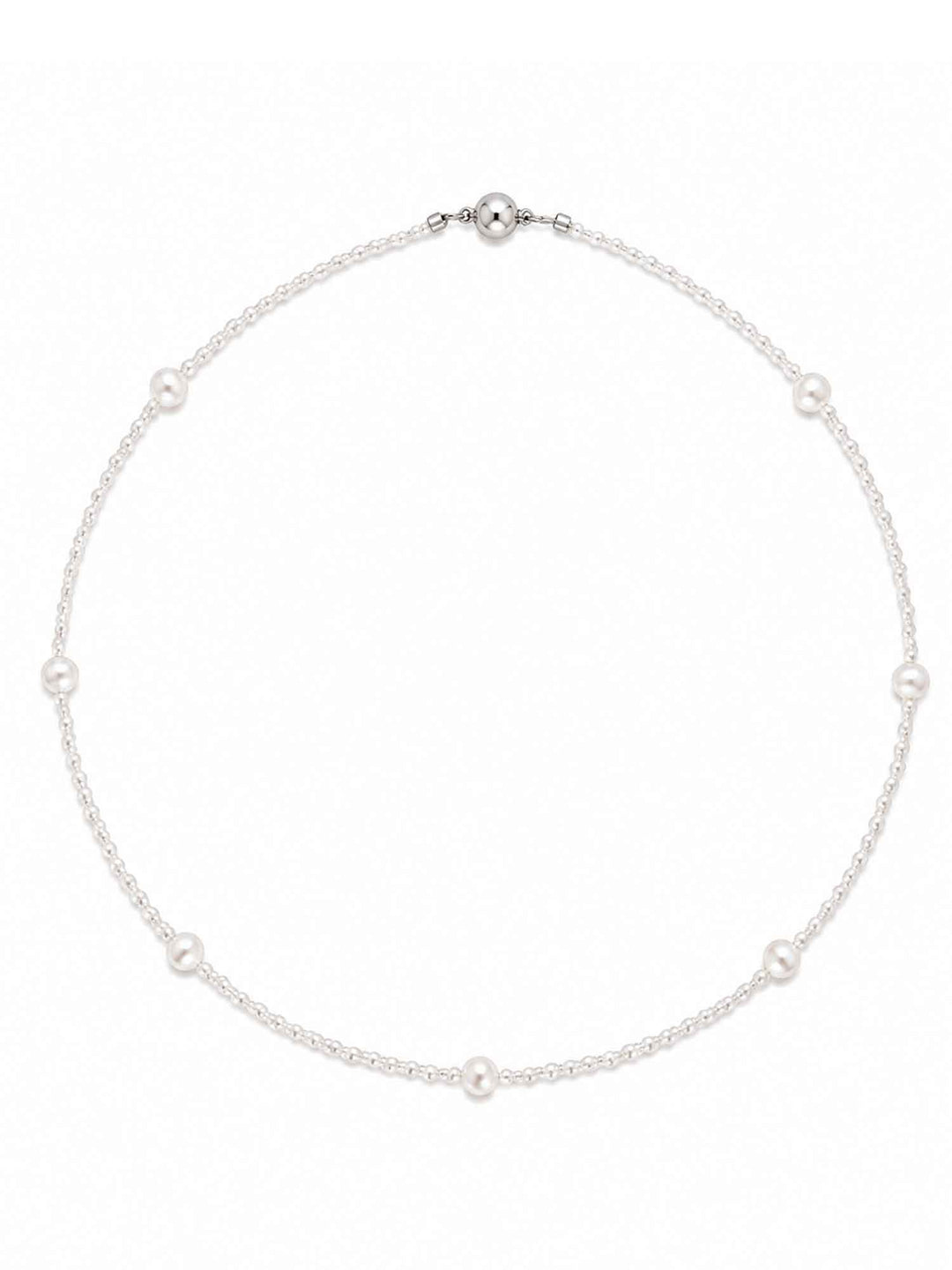 Magnetic Clasp Pearl Necklace