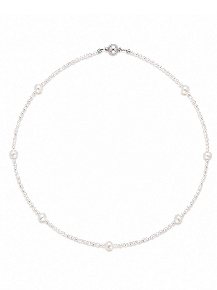 Magnetic Clasp Pearl Necklace