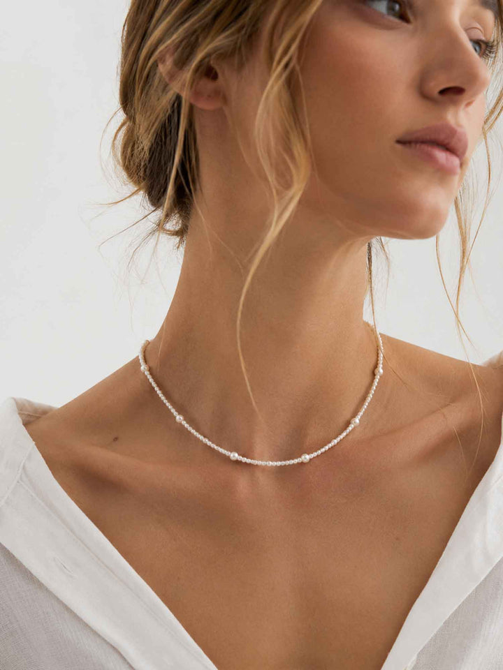 Magnetic Clasp Pearl Necklace