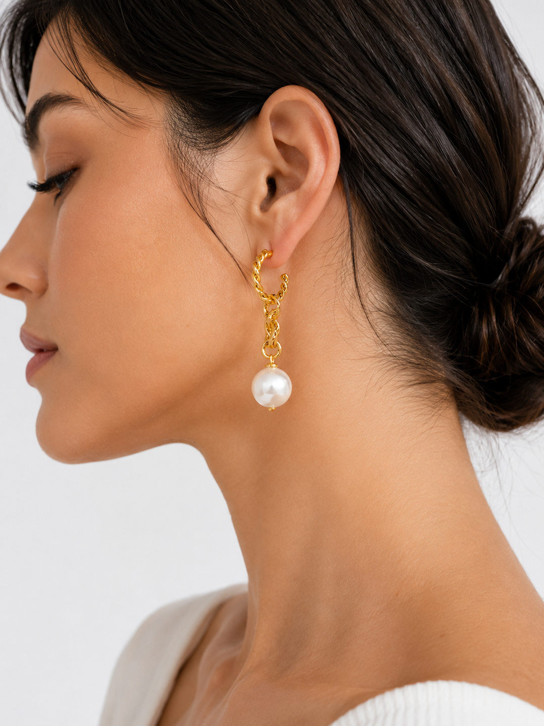 Pendientes de oro Mist Melody