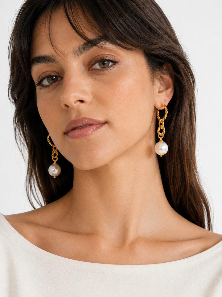 Pendientes de oro Mist Melody
