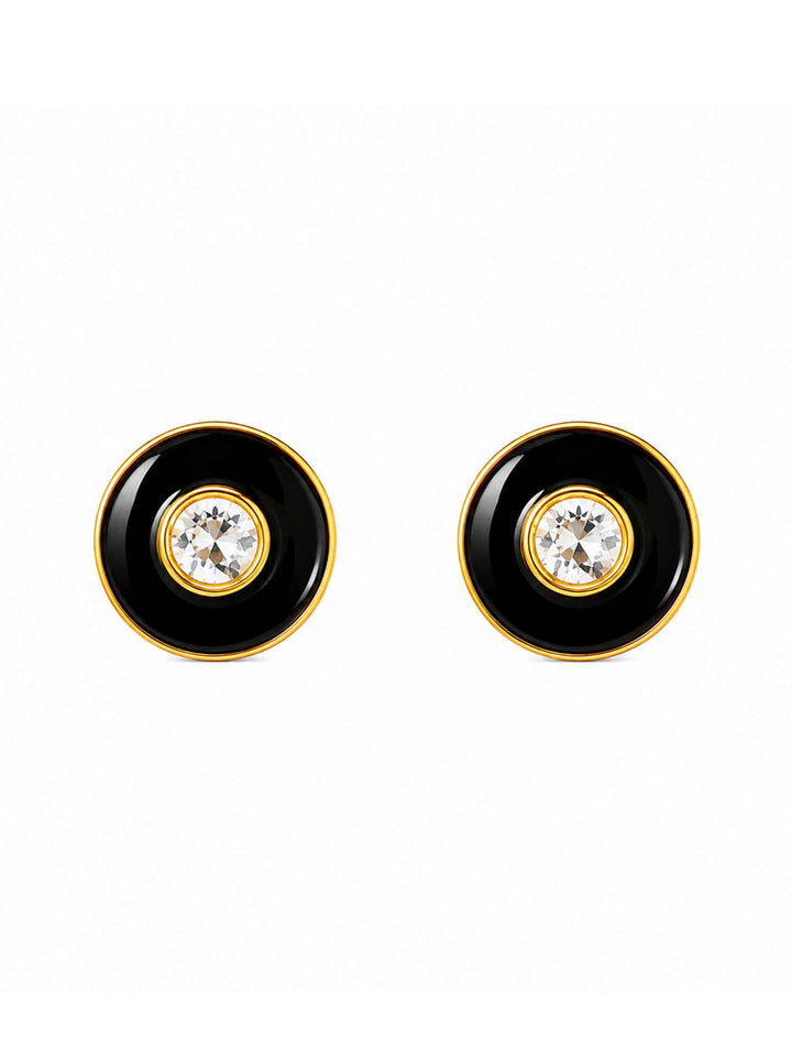 Nightfall Round Earrings