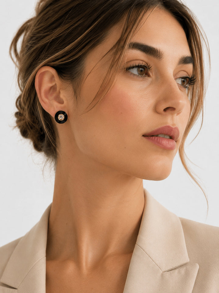 Nightfall Crystal Stud Earrings