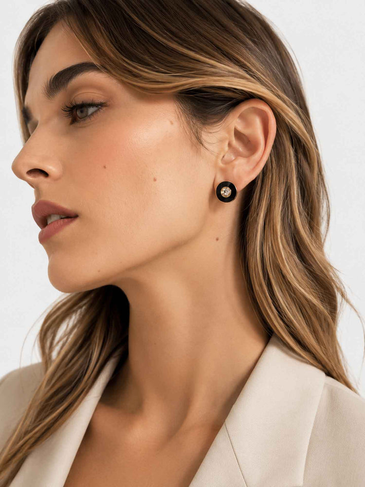 Nightfall Round Earrings