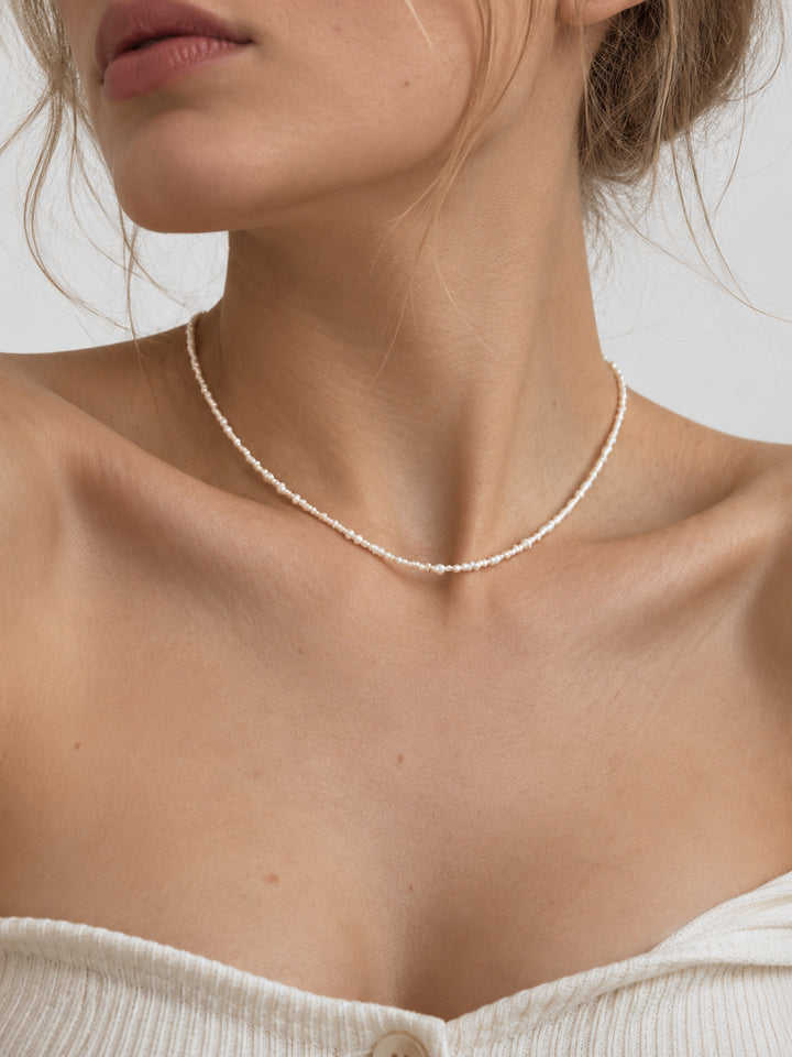 Noelia Beaded Pearl Necklace - view 2