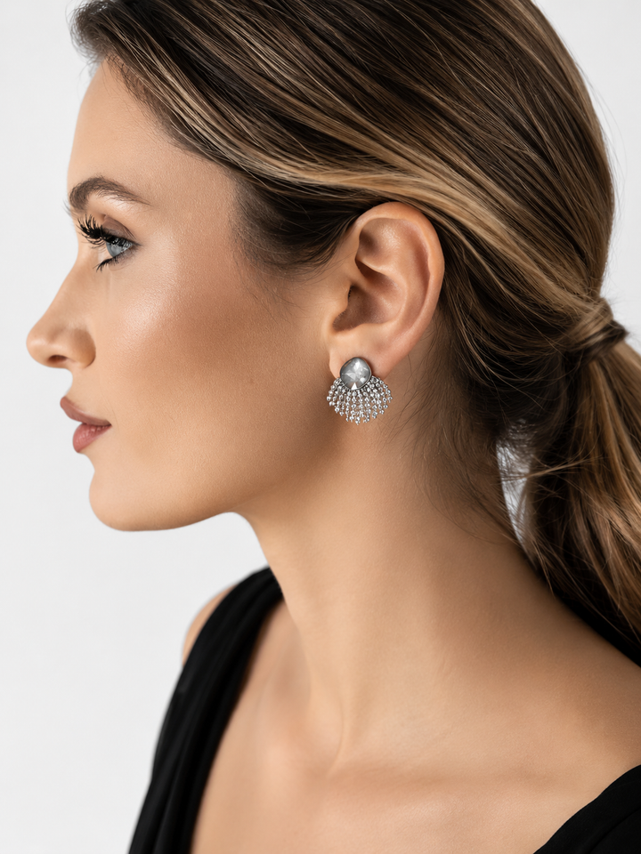 Noir Earrings Silver