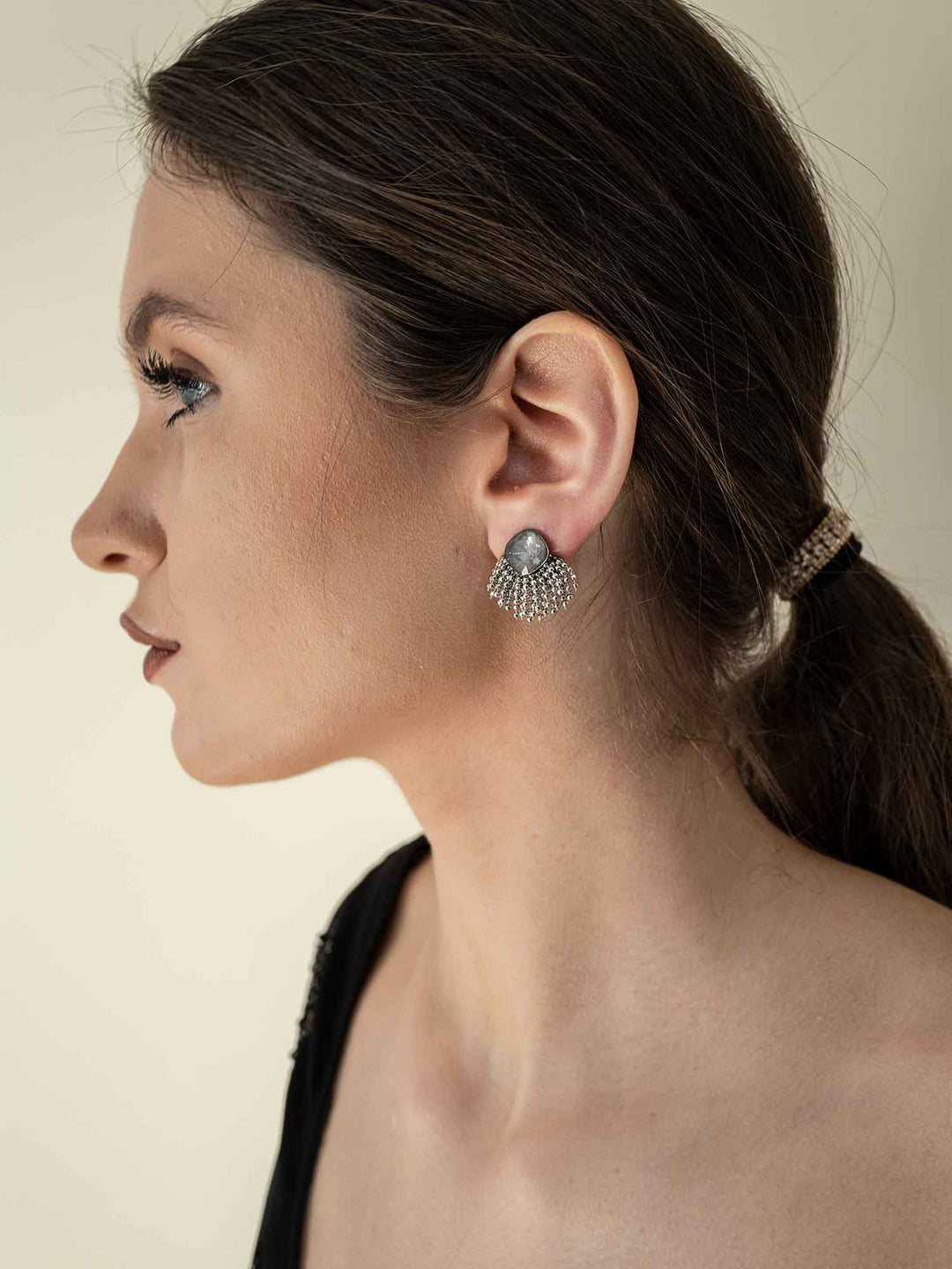 Noir Earrings Silver