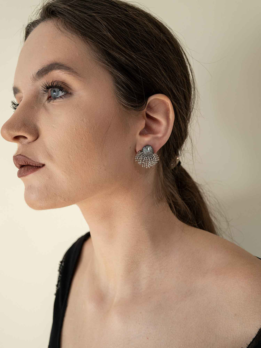 Noir Earrings Silver