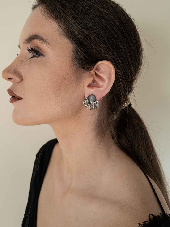 Noir Earrings Silver