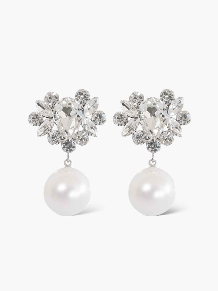 Nova Crystal Earrings Silver