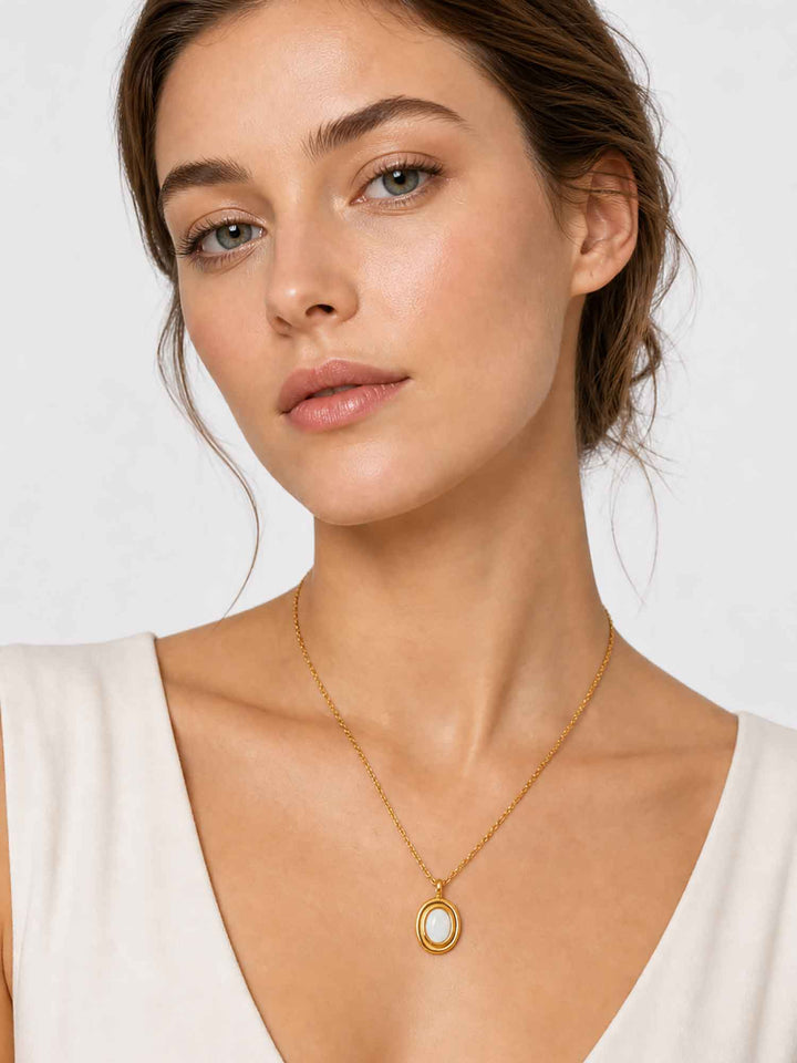Opal Pendant Necklace