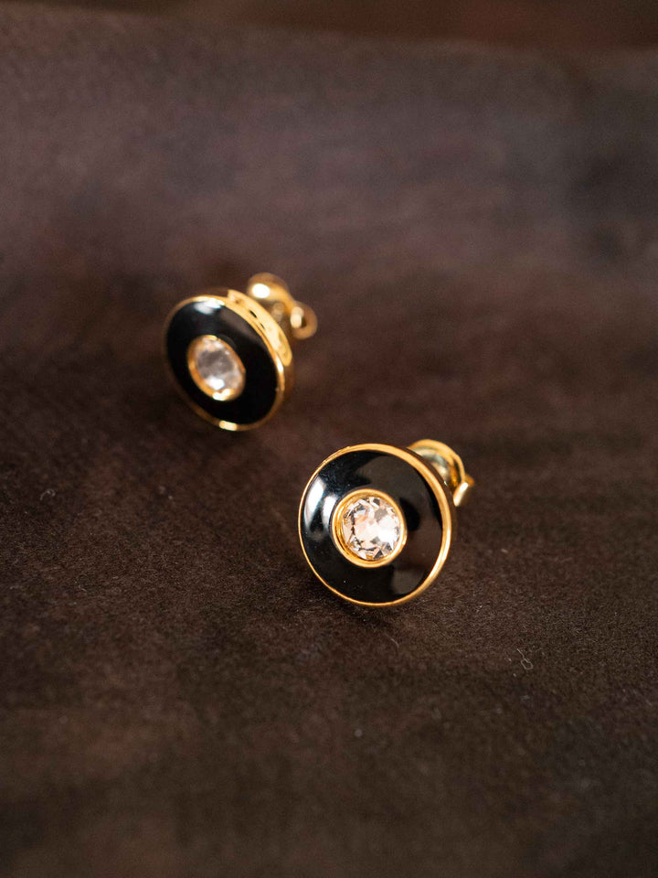 Nightfall Round Earrings