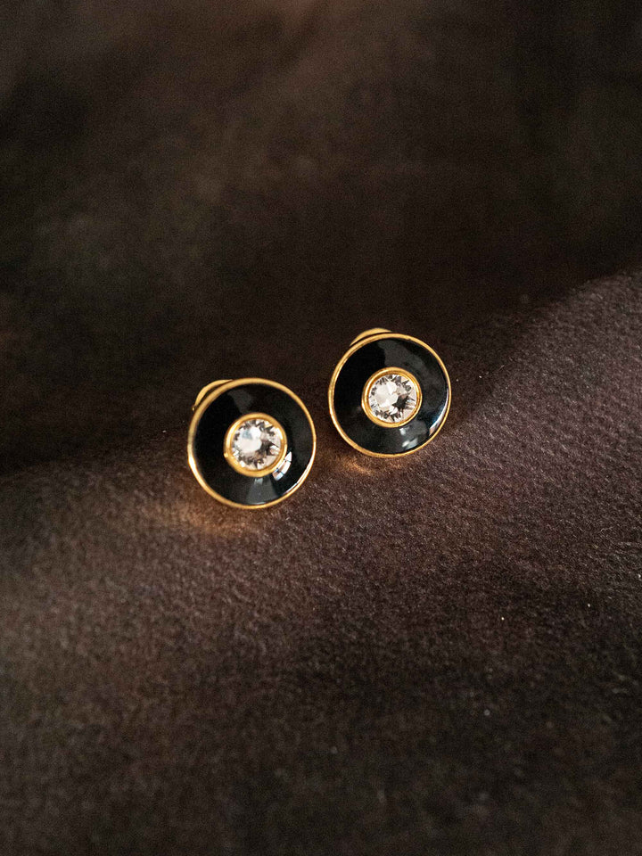 Nightfall Round Earrings