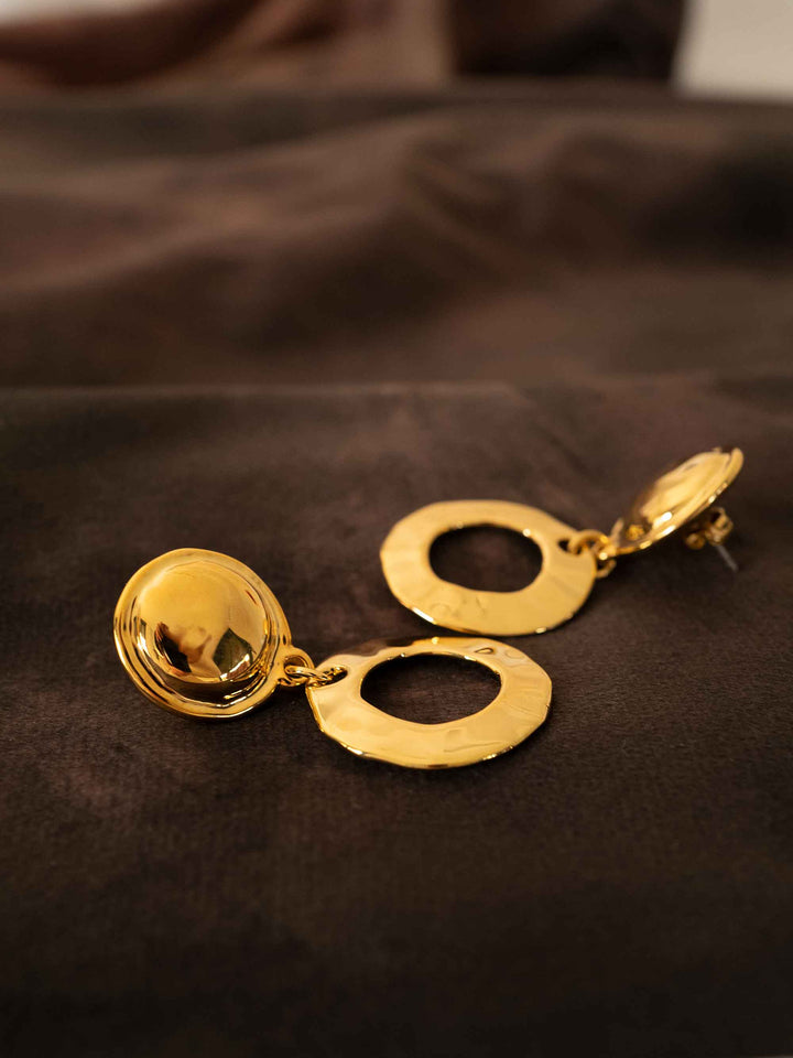 Double Round Earrings