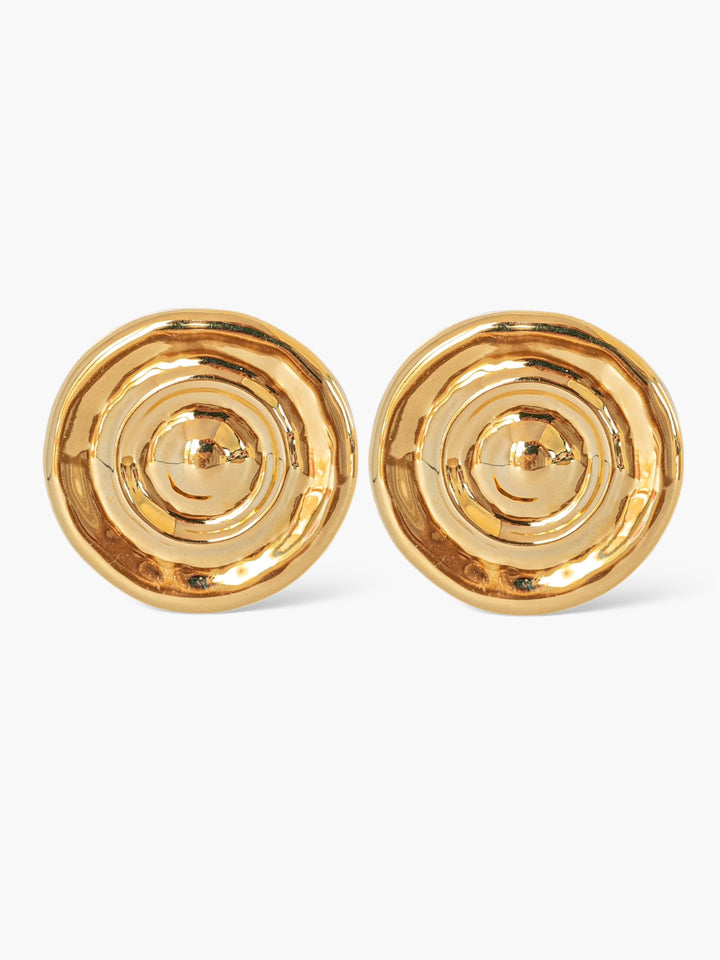 Flowing Light Gold Earrings