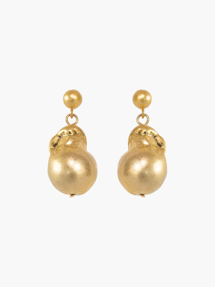 Pendientes Dos orbes de Oro