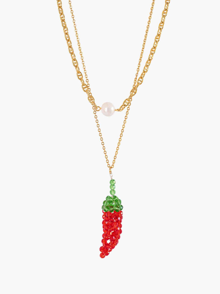 Picante Beaded Necklace