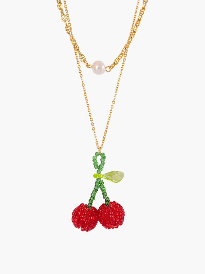 Cereza Cherry Pendant Necklace