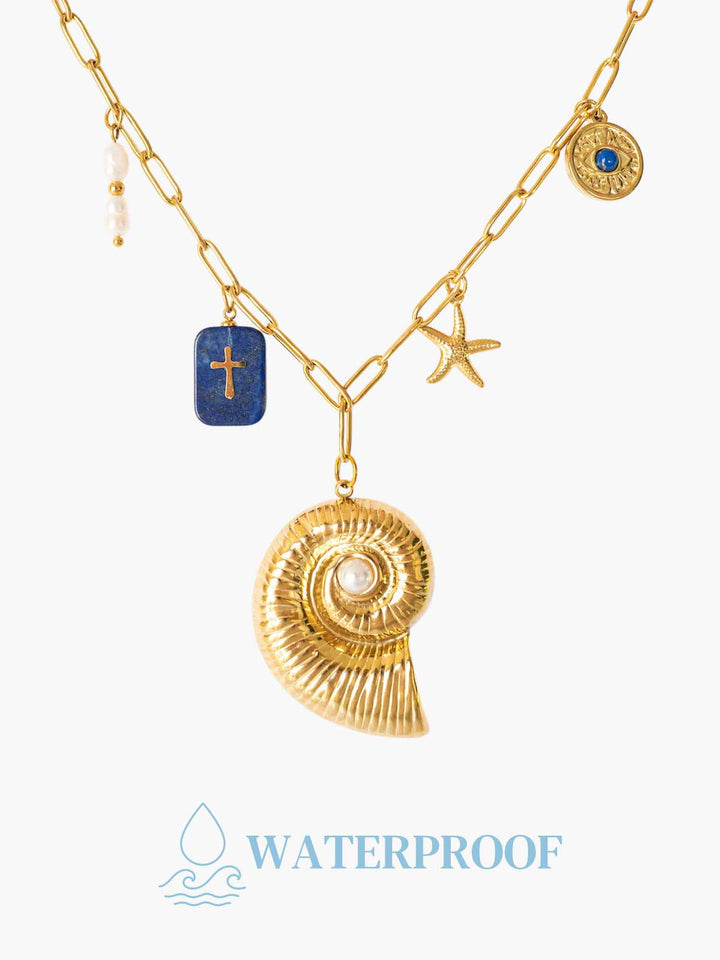 Sirena Shell Charm Necklace