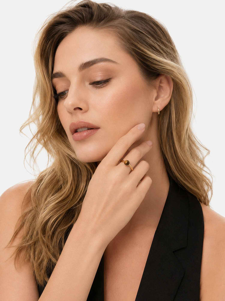 Anillo Reine Ojo de tigre 