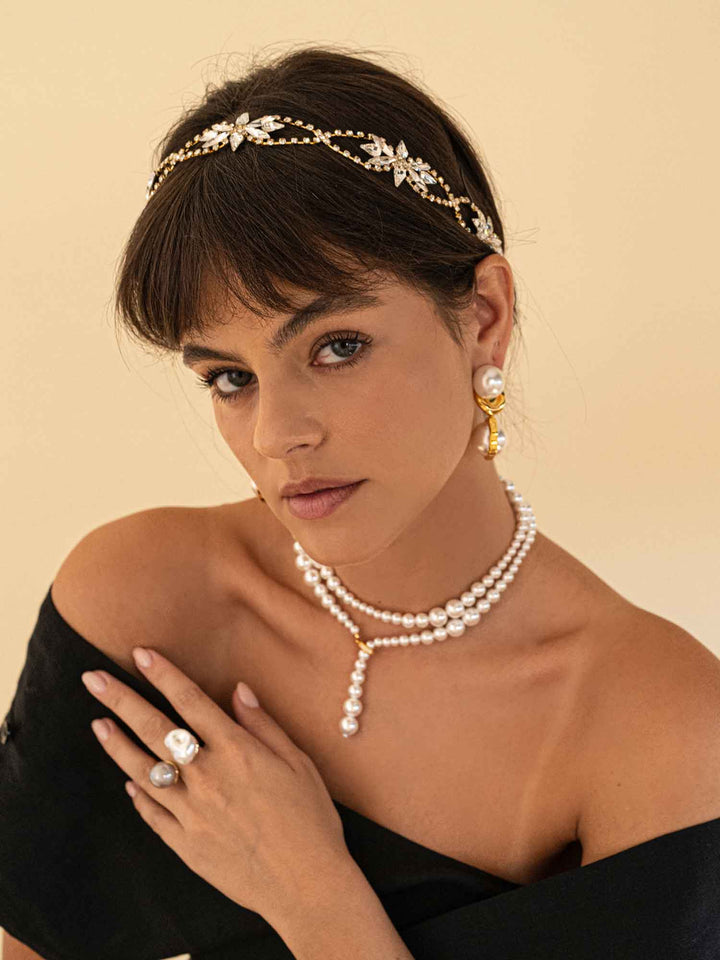 Collar largo de perlas Rosaline