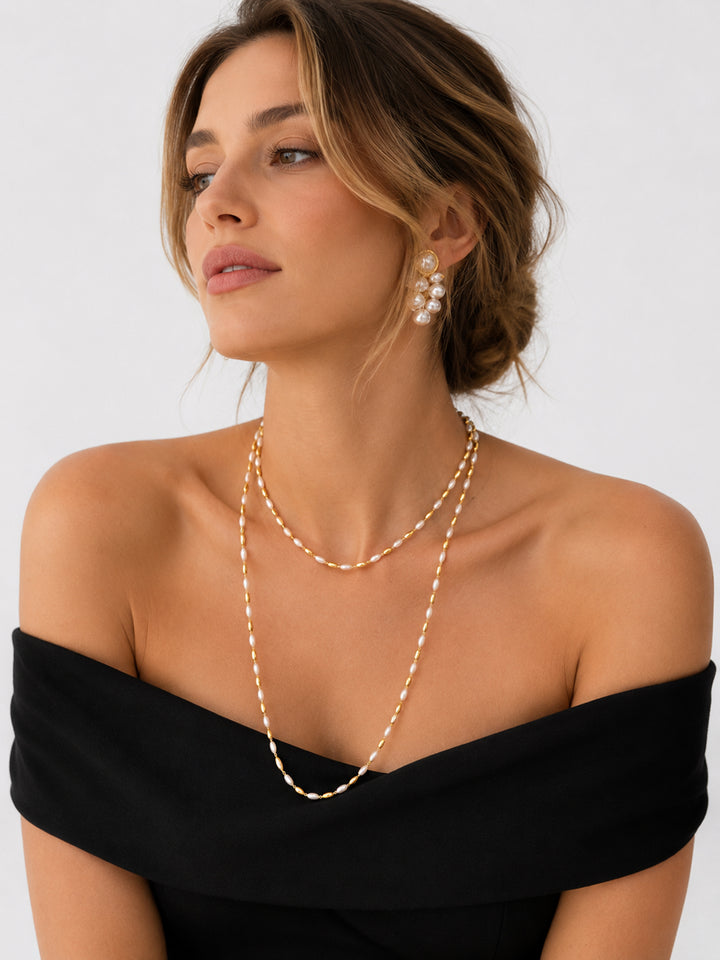 Sephira Pearl Long Necklace