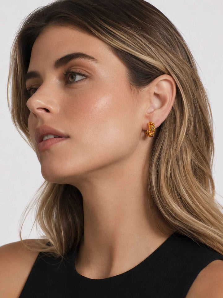 Pendientes de aro con forma de corazón