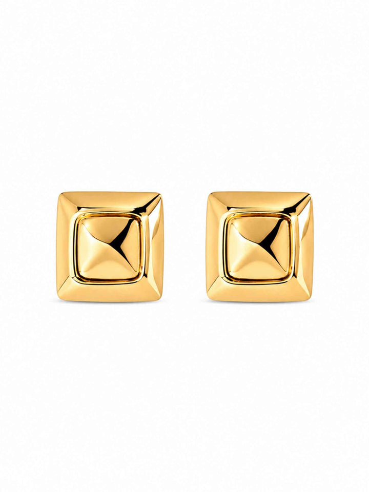 Treasure Square Gold Earrings