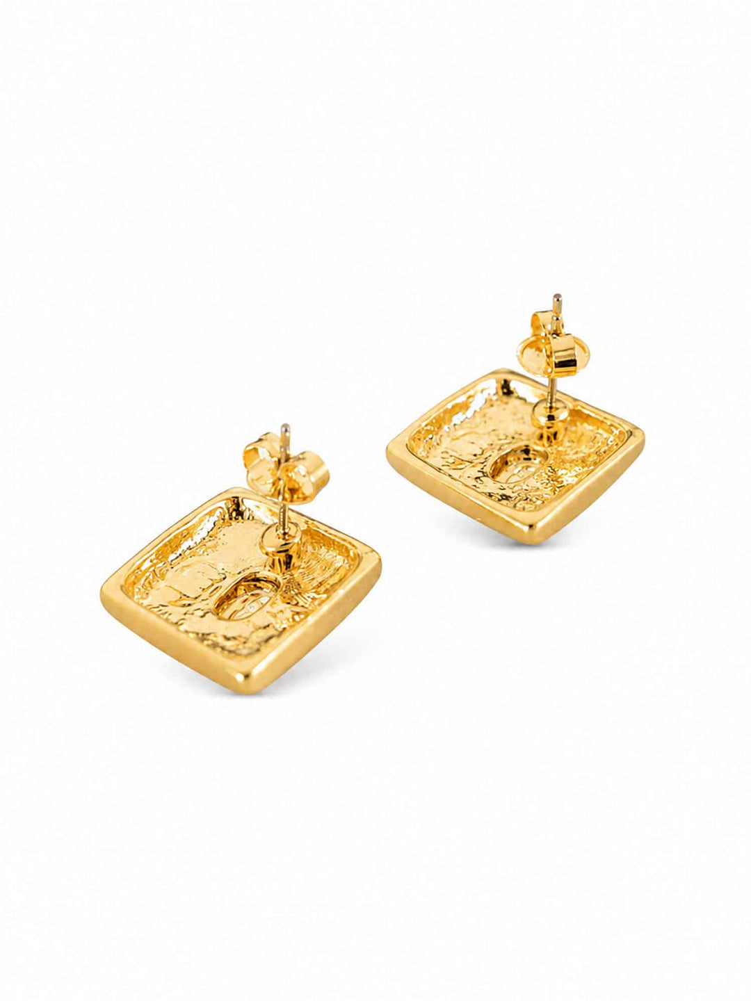 Treasure Square Gold Earrings