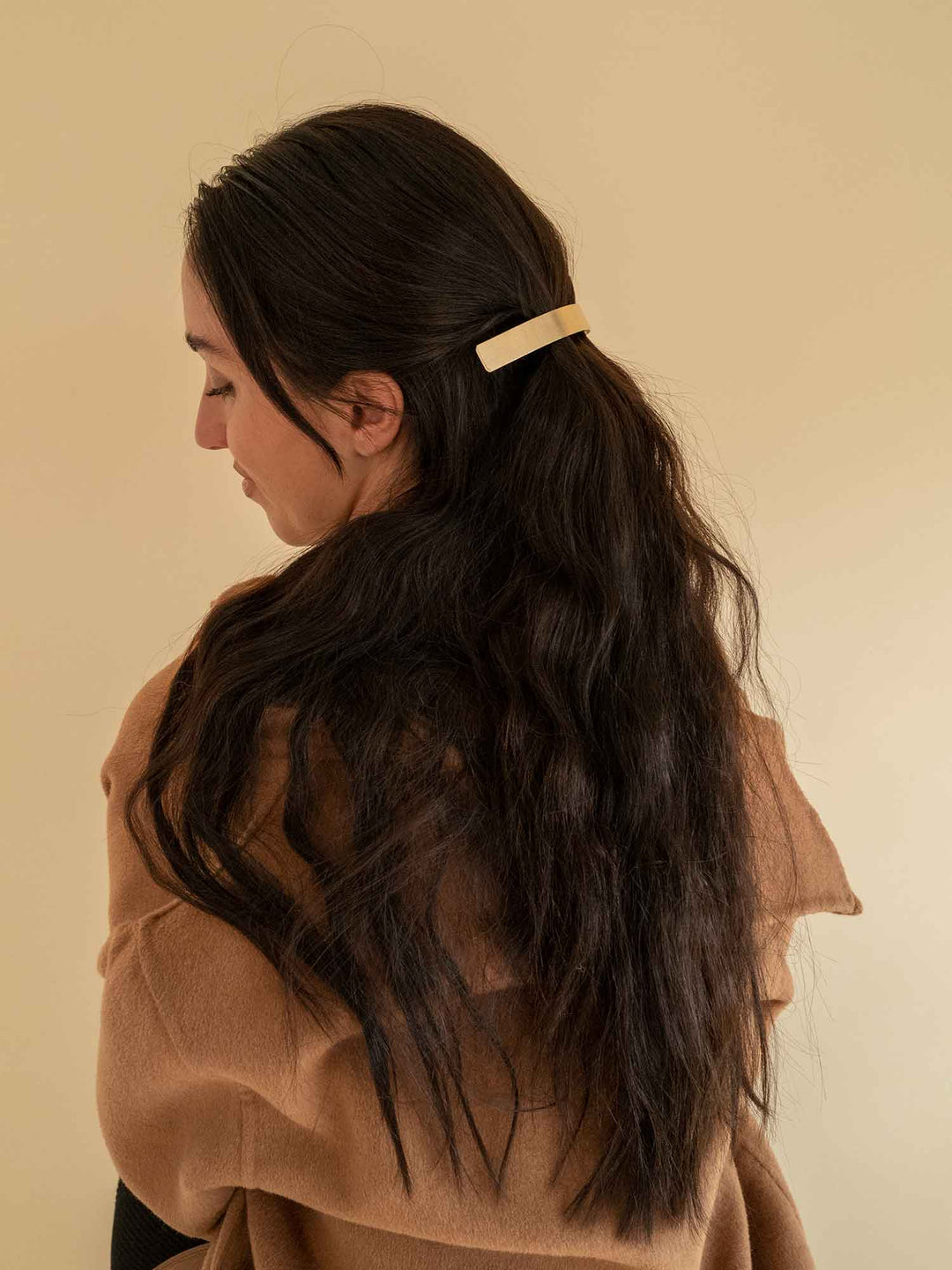 Yilia Matte Gold Barrette