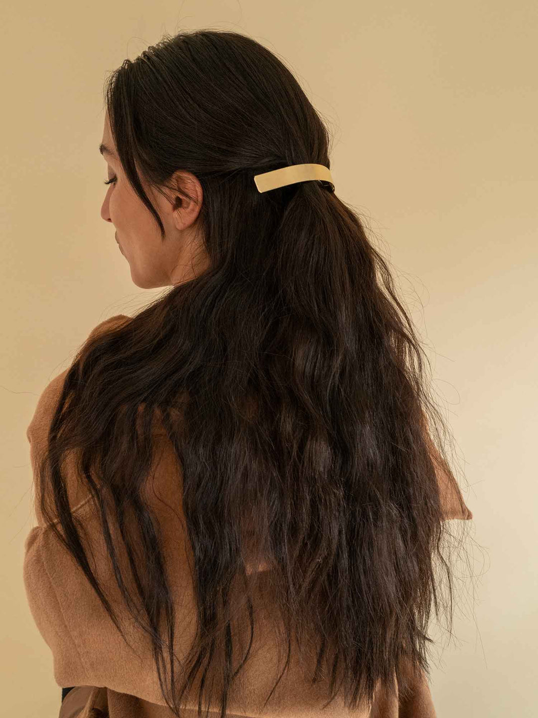 Yilia Matte Gold Barrette